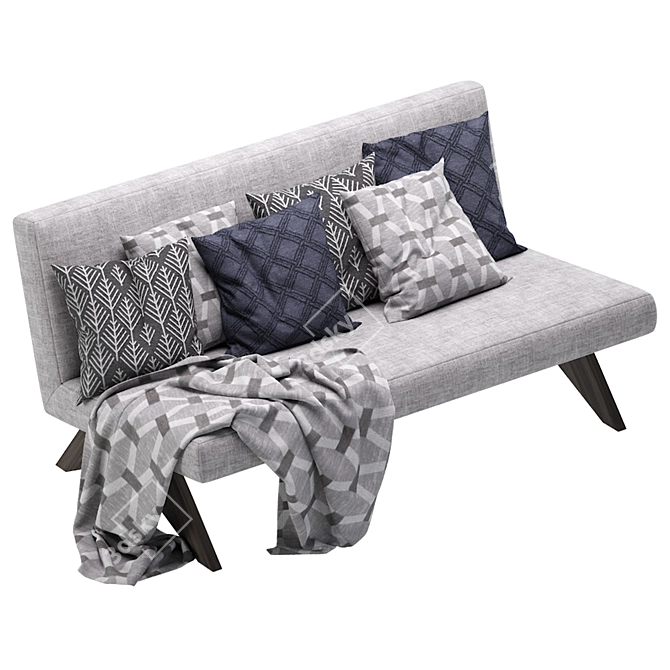 Elegant Erudit Sofa: Timeless Luxury 3D model image 4