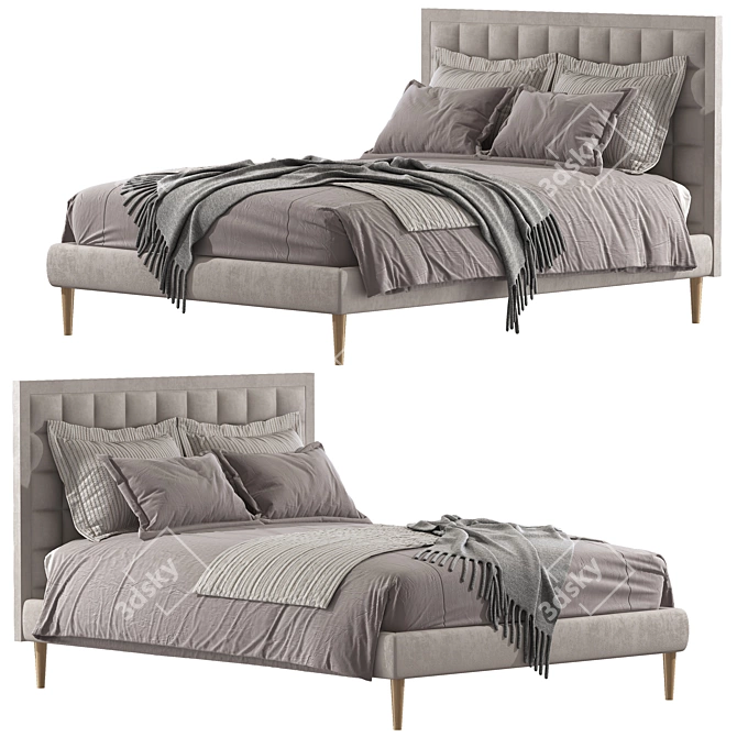 Luxury King Size Beds | Premium Comfort & Style 3D model image 1
