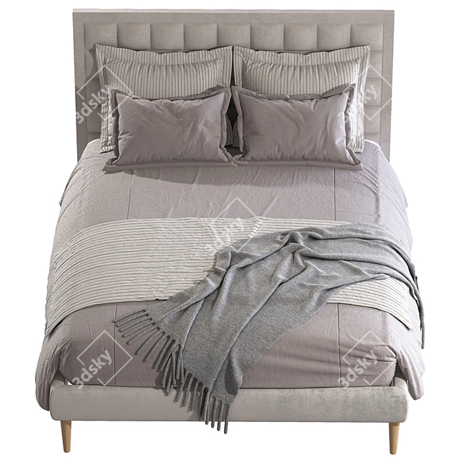 Luxury King Size Beds | Premium Comfort & Style 3D model image 4