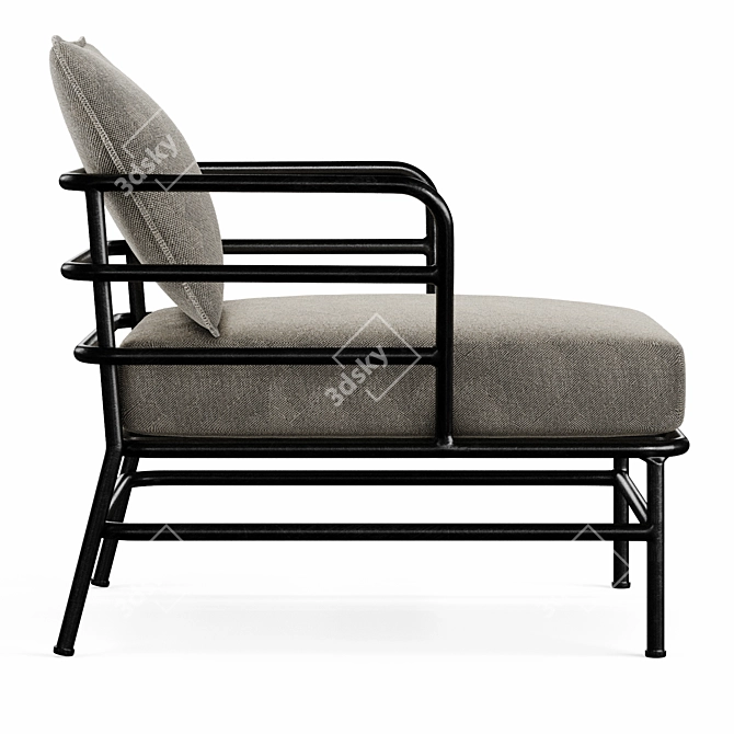 MARELUZ: Stylish Comfort Lorem armchair 3D model image 2