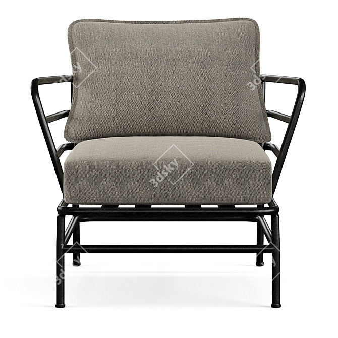 MARELUZ: Stylish Comfort Lorem armchair 3D model image 4