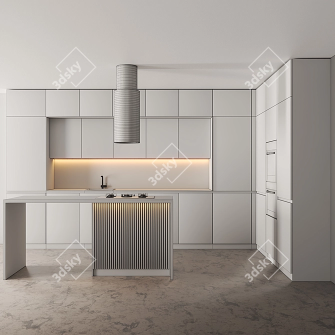 Modern Kitchen04 | 2015 Version | Vray+Corona Render | 3Ds Max 2015 3D model image 5