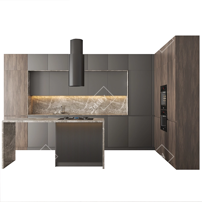 Modern Kitchen04 | 2015 Version | Vray+Corona Render | 3Ds Max 2015 3D model image 6