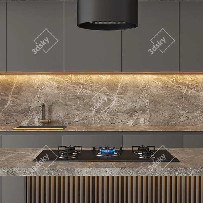 Modern Kitchen04 | 2015 Version | Vray+Corona Render | 3Ds Max 2015 3D model image 8