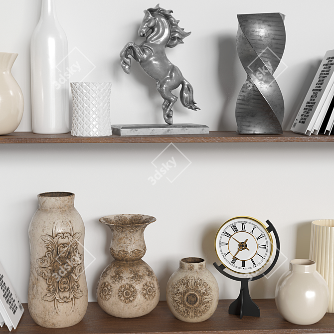 Elegant Decor Set 2017 3D model image 3