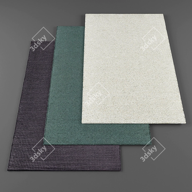  High-Resolution Rugs Bundle 3D model image 1