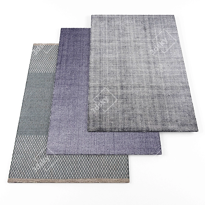 High-Resolution Rugs Set 3D model image 1