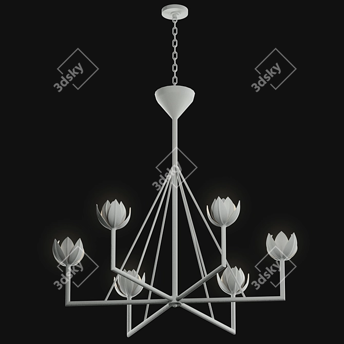 Elegant Alberto Chandelier: Stunning and Luxurious 3D model image 3