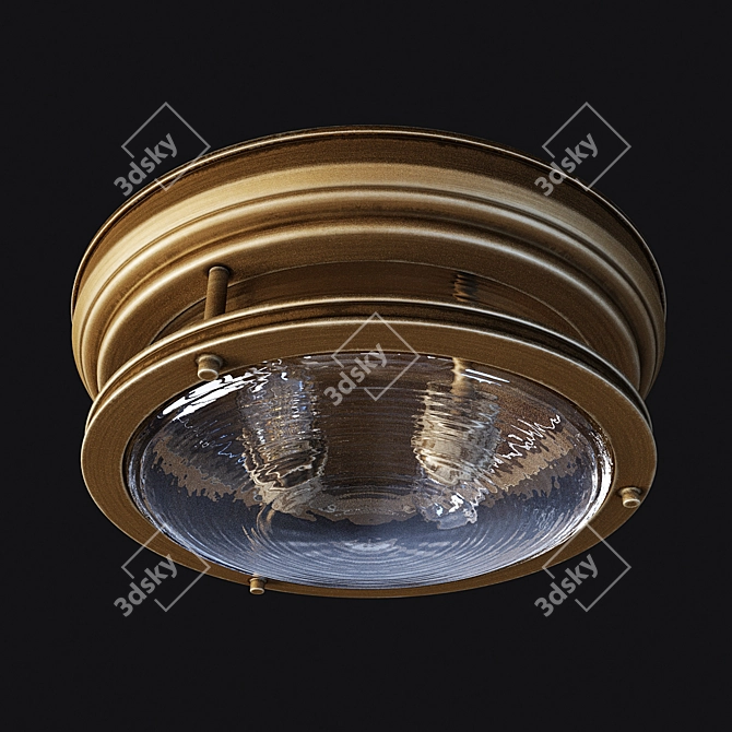 Elegant Hinkley Hadrian Ceiling Lamp 3D model image 1