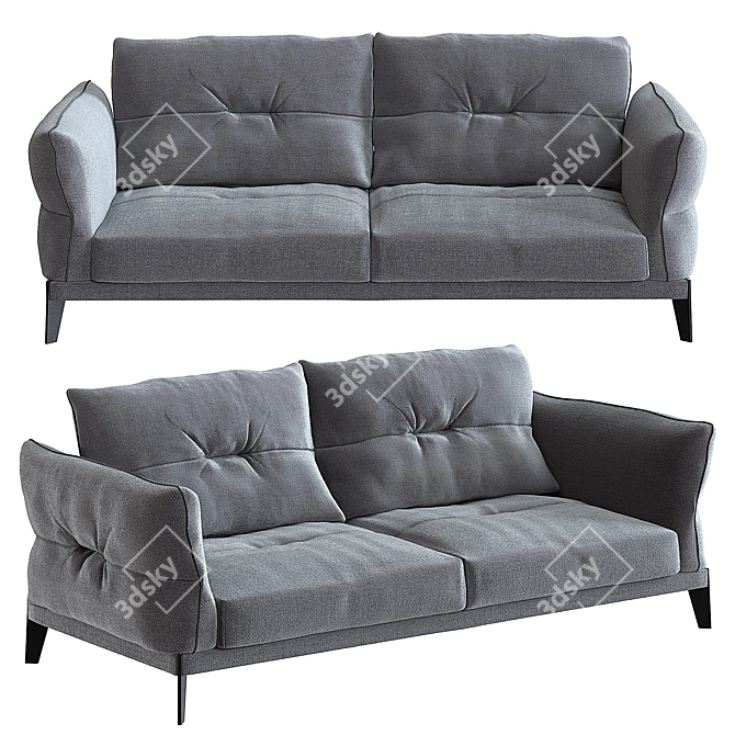 Corsica Saiwala Sofa 3D model image 1