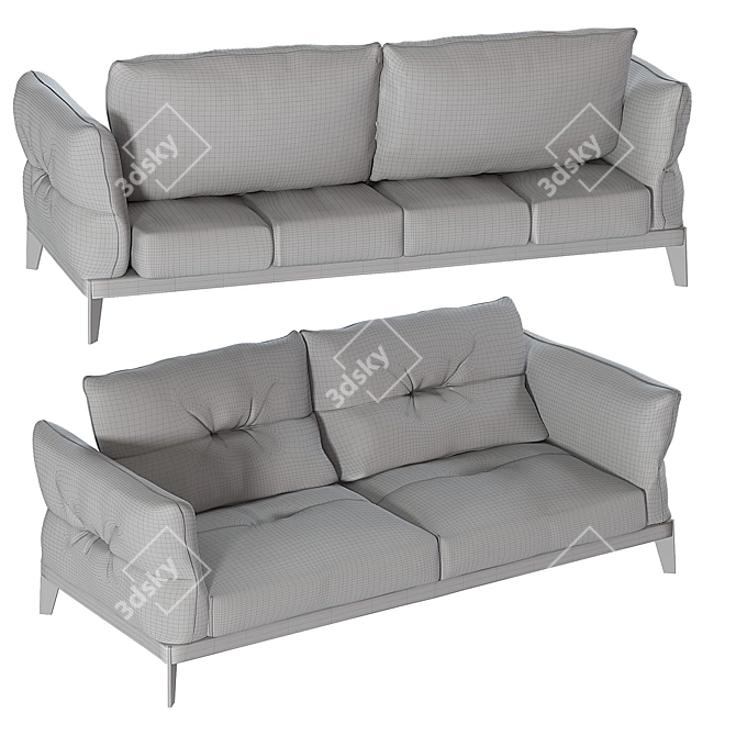 Corsica Saiwala Sofa 3D model image 4