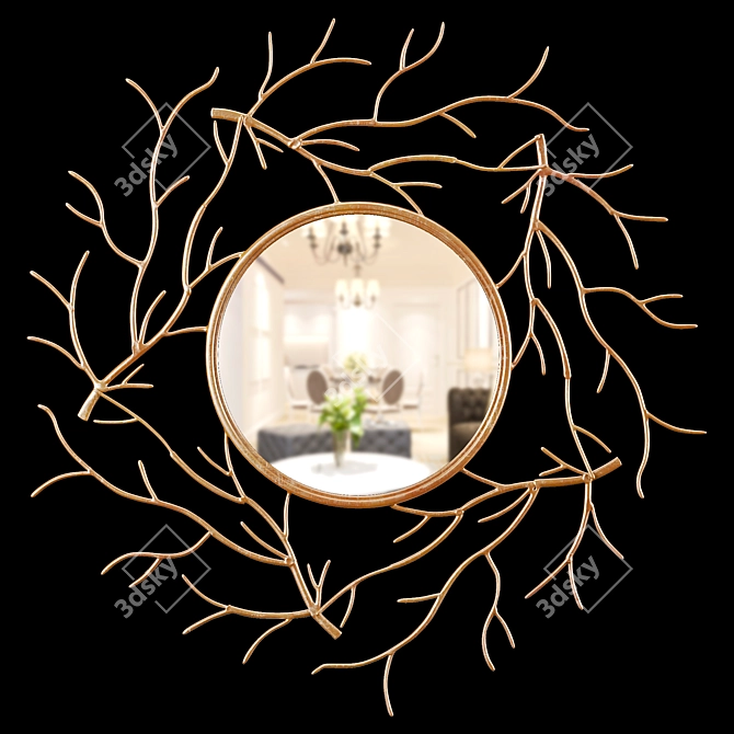 Sequoia Mirror - Elegant and Stylish 3D model image 6