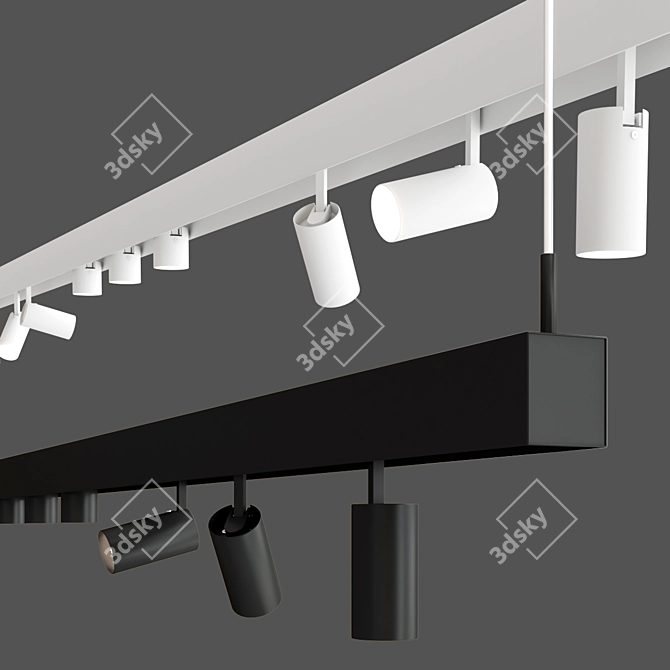 Elegant Track Lighting: Riccio 3D model image 2