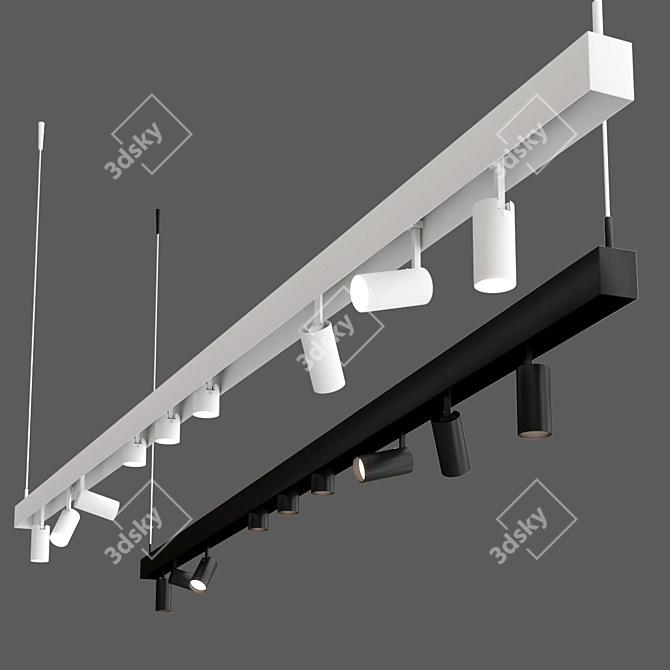 Elegant Track Lighting: Riccio 3D model image 3