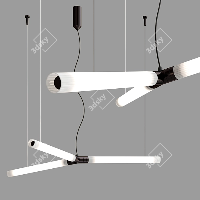 Modern Hanging Light THERNA - Illuminate Your Space 3D model image 1