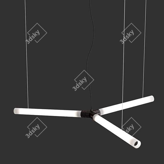 Modern Hanging Light THERNA - Illuminate Your Space 3D model image 2