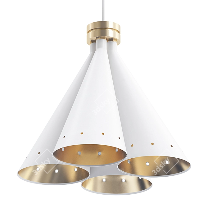 Elegant Madeleine Pendant Light 3D model image 1