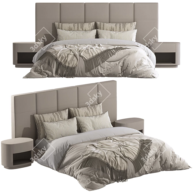 Esprit Noir Moi Aussi Bed 3D model image 1