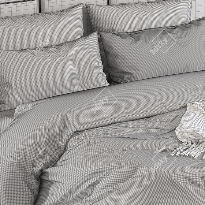 Esprit Noir Moi Aussi Bed 3D model image 5