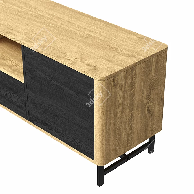 Sleek Loft TV Stand - SYLVIA 3D model image 3