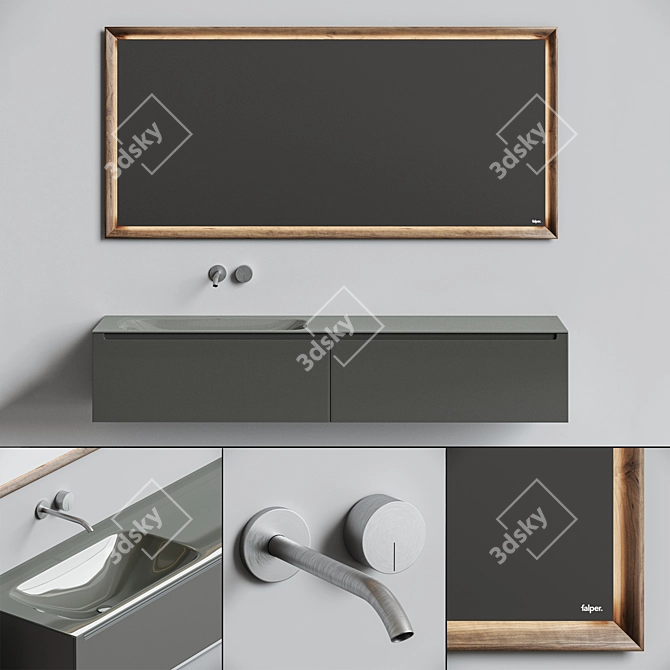 Falper Edge Vanity Set 3D model image 6