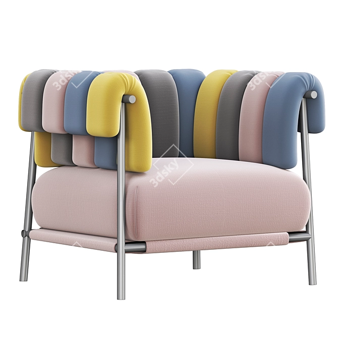 Tirella Armchair: Sleek and Stylish 3D model image 1