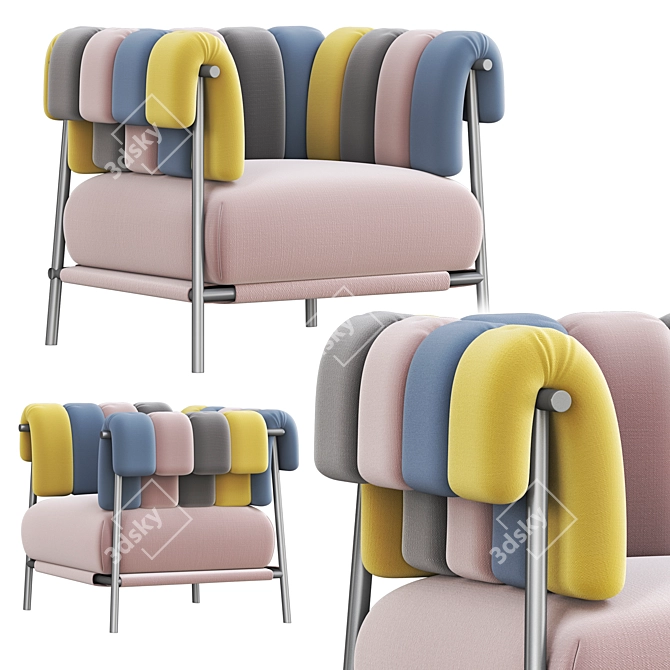 Tirella Armchair: Sleek and Stylish 3D model image 2