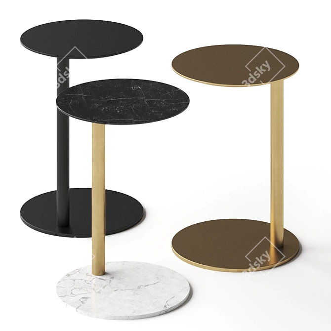 Elegant Poise Coffee Tables 3D model image 1