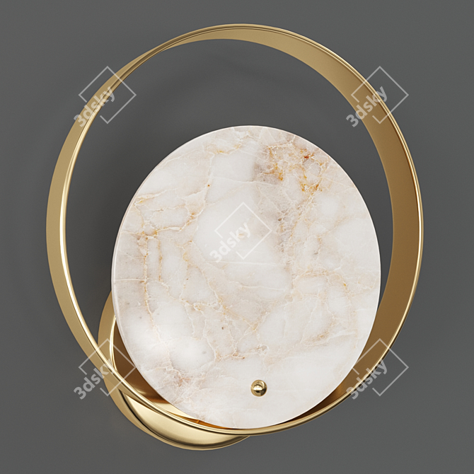 Marble Rondo LED Wall Light 3D model image 3