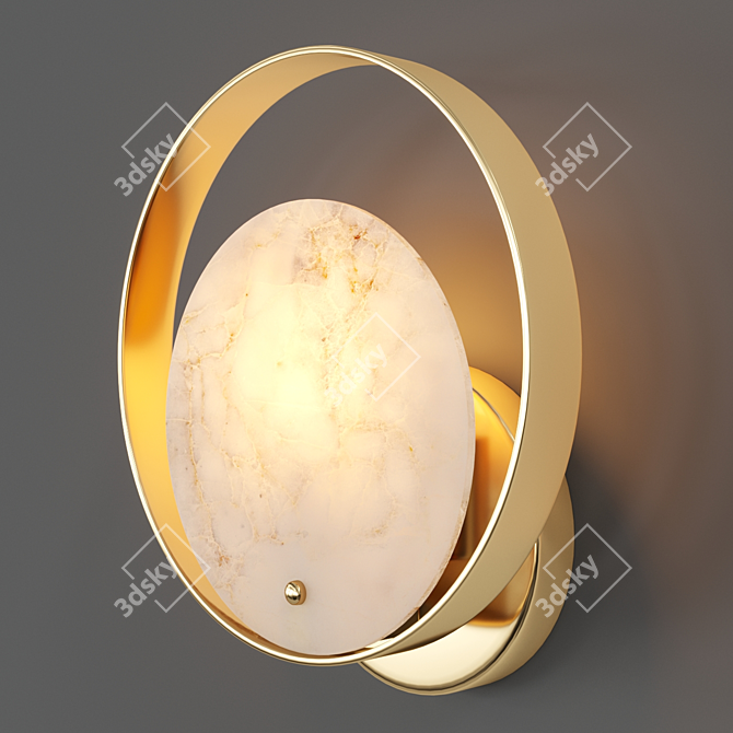 Marble Rondo LED Wall Light 3D model image 4