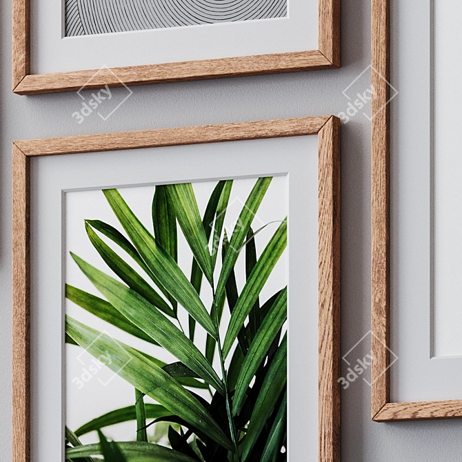 Multi-Color Photo Frames Set 3D model image 2