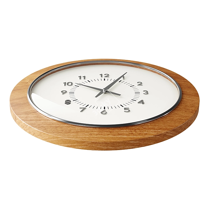 Zara Home Wooden Wall Clock 3D model image 2