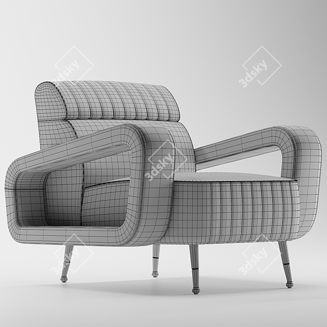 Vical Sladki Lounge Chair 3D model image 4