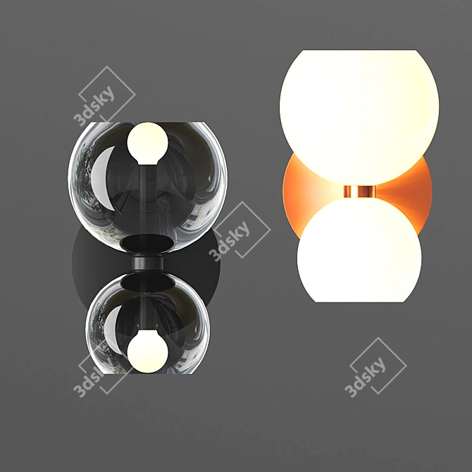 Elite B Modern Ceiling Lamp 3D model image 2