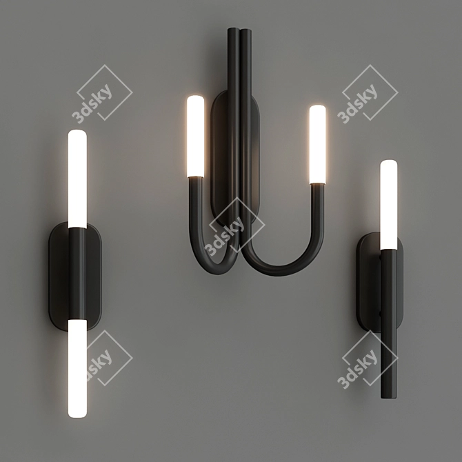 Rousseau Wall Lamp Collection: Elegant Illumination 3D model image 3