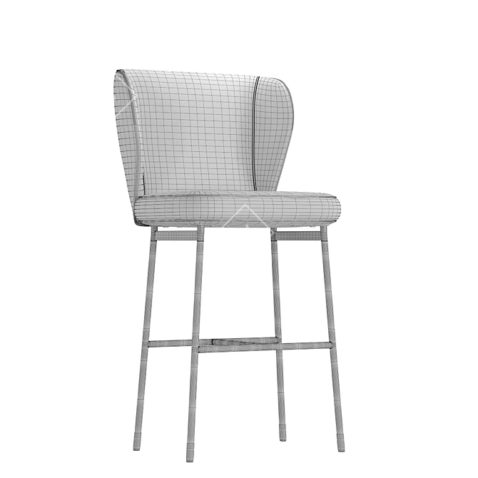 Stavanger Bar Stool: Sleek Design and Comfort 3D model image 2