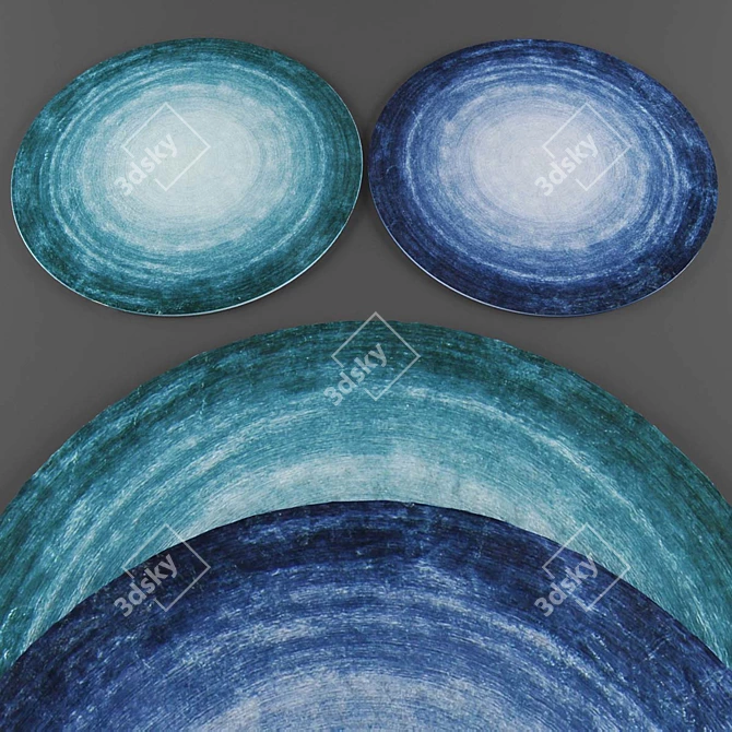 Round Rugs Collection 3D model image 3