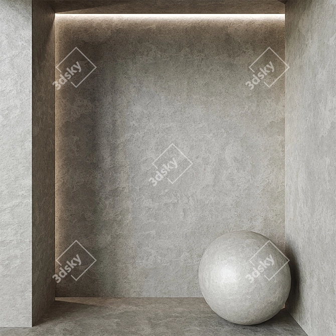 Seamless Plaster Textures 3D model image 2