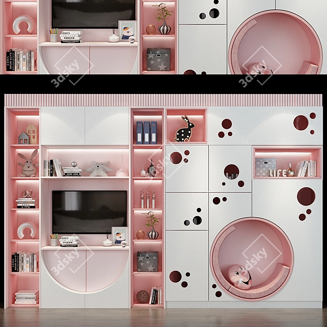 Kids' Dreamland Furniture 3D model image 1