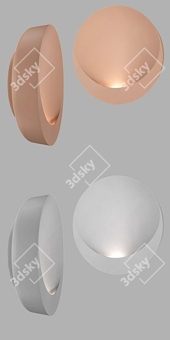 Contemporary Dots Wall Lamp 3D model image 4