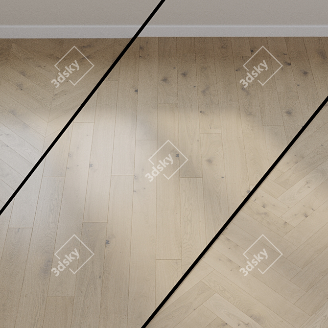 HARO PARQUET 4000 Gray Oak 3D model image 1