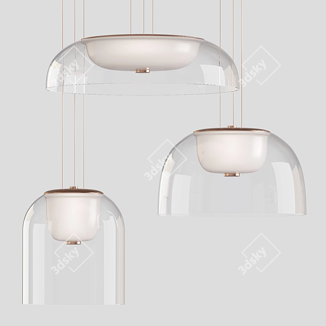 Title: Contemporary Pendant Lights: Stylish and Versatile 3D model image 1