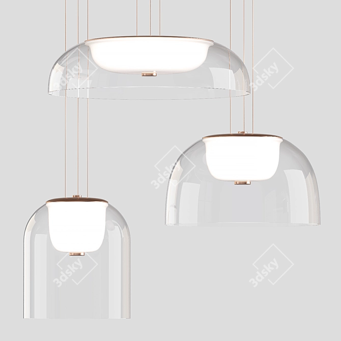 Title: Contemporary Pendant Lights: Stylish and Versatile 3D model image 3