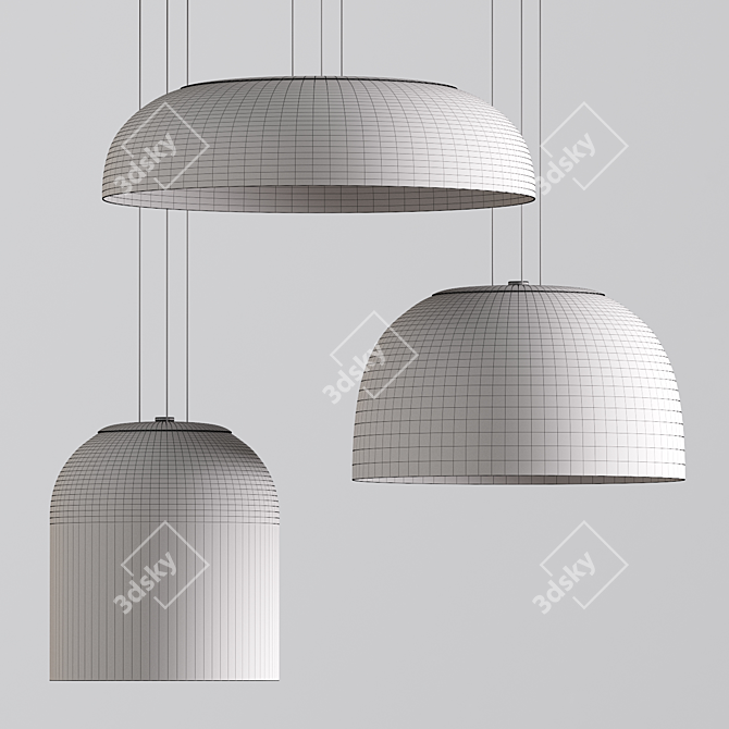 Title: Contemporary Pendant Lights: Stylish and Versatile 3D model image 4