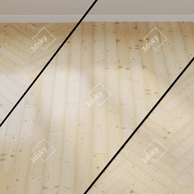 HARO PARQUET 4000 White Larch 3D model image 1