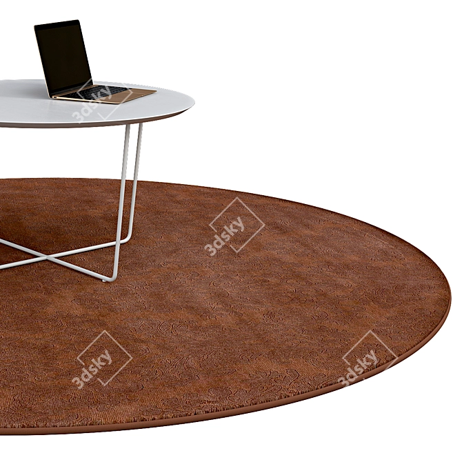 Elegant Round Rugs | No. 177 3D model image 2