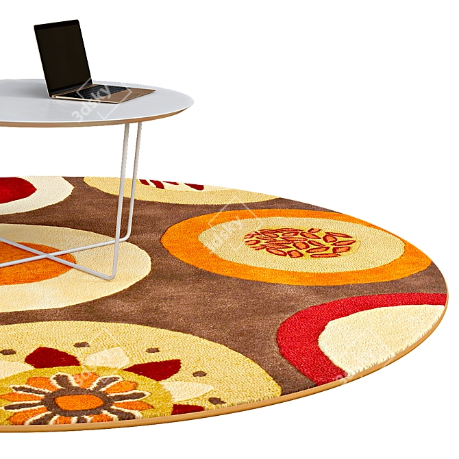 Elegant Circle Rugs | No. 178 3D model image 2