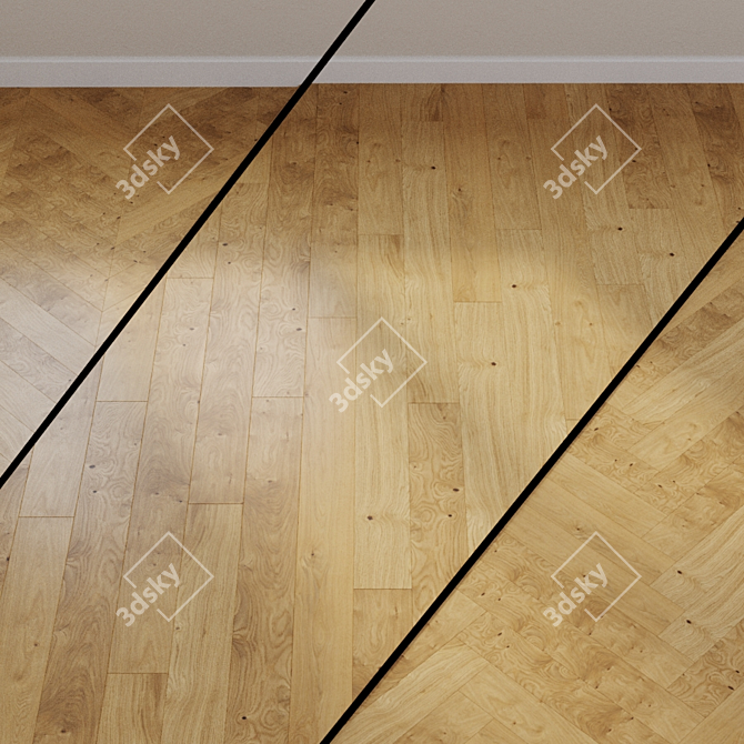 HARO PARQUET 4000 Oak Markant 1-Strip 180: Stunning PermaDur Finish! 3D model image 1