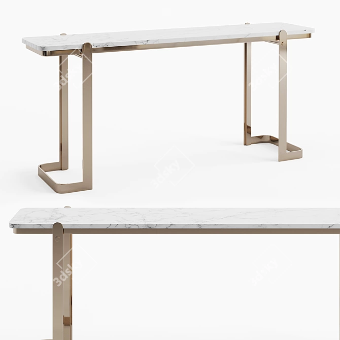 Sleek Pablo Console Table: Modern Design 3D model image 1