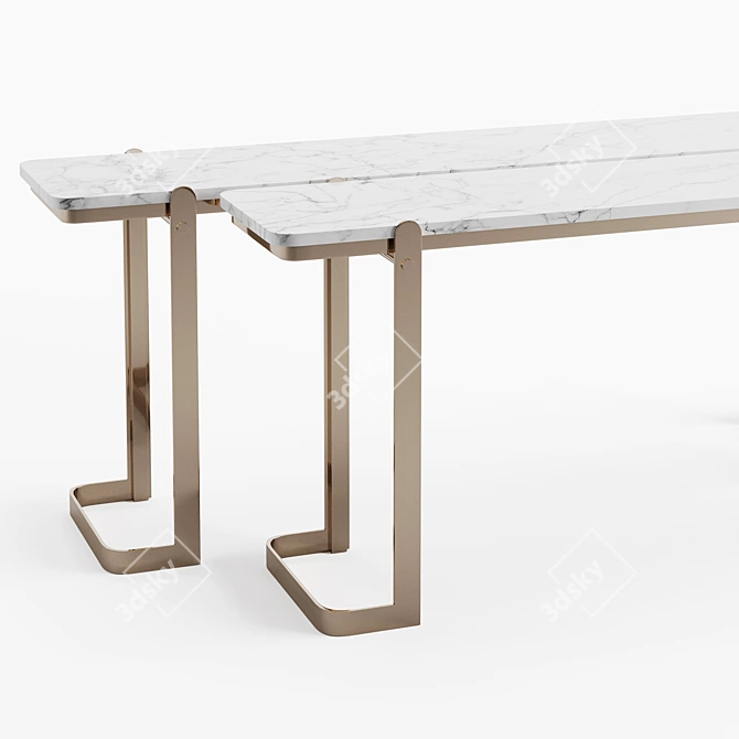 Sleek Pablo Console Table: Modern Design 3D model image 3